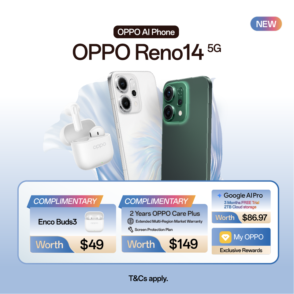 OPPO Reno14 5G – Buy in Singapore | OPPO Official Store - OPPO